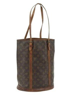 LOUIS VUITTON Monogram Bucket GM Shoulder Bag M42236 LV Auth 175936